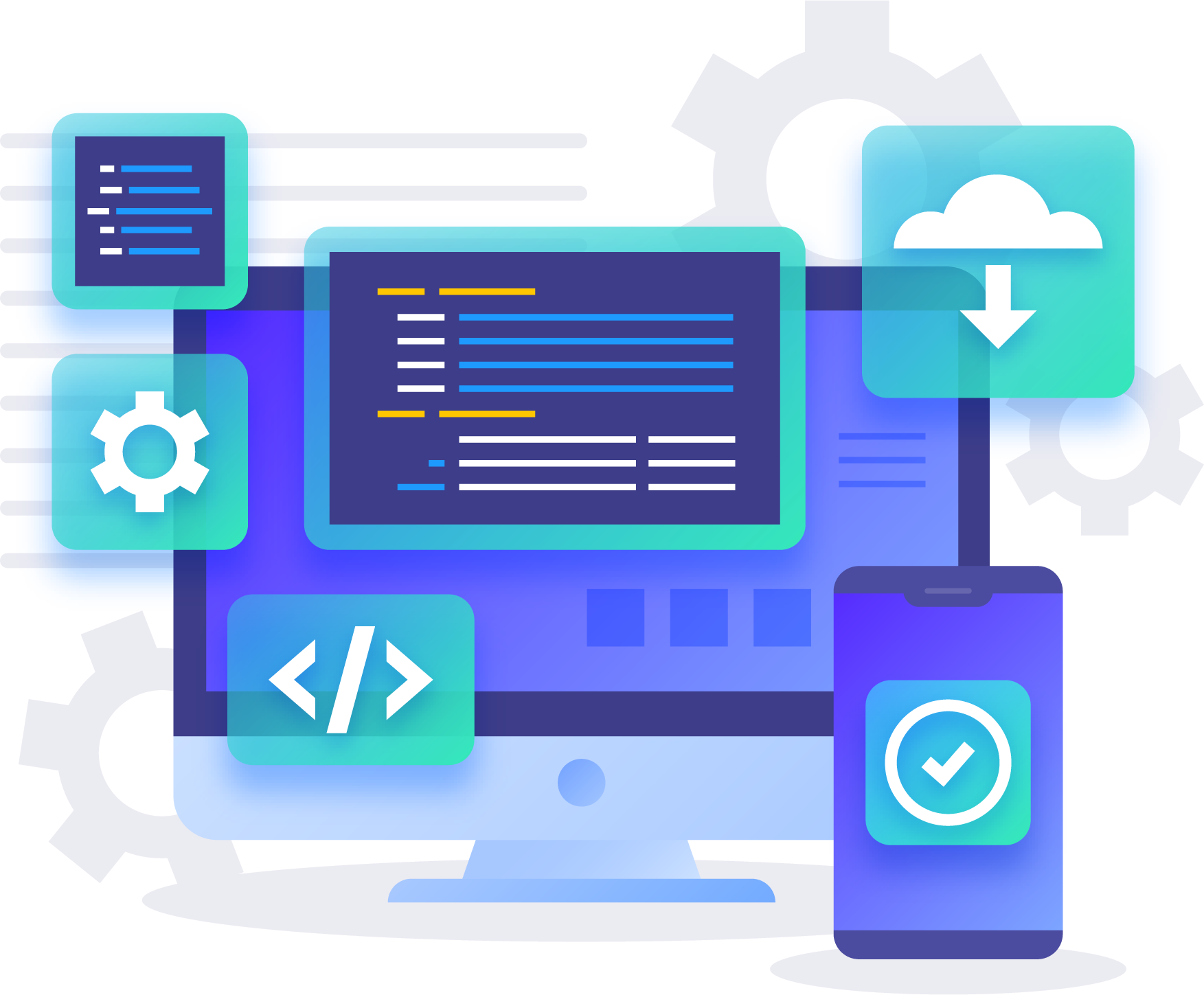 Ilustración desarrollo web